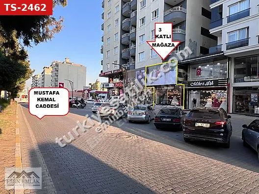 M.KEMAL CADDESİ KİRA GETİRİSİ YÜKSEK SATILIK 3KATLI MAĞAZA 375M2