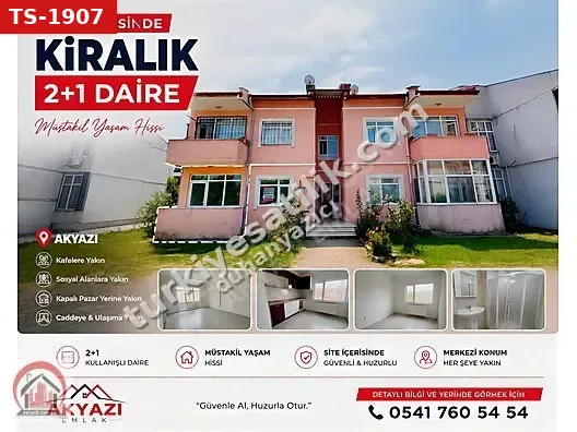 SİTE İÇERİSİNDE 2+1 KİRALIK DAİRE